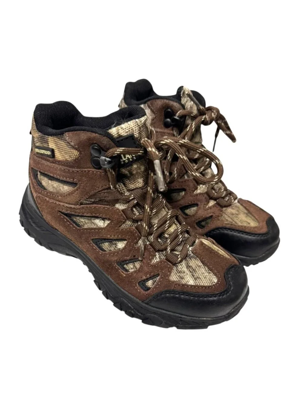 Magellan‎ Outdoors Boys Waterproof Camo Hiking Boots Size 2